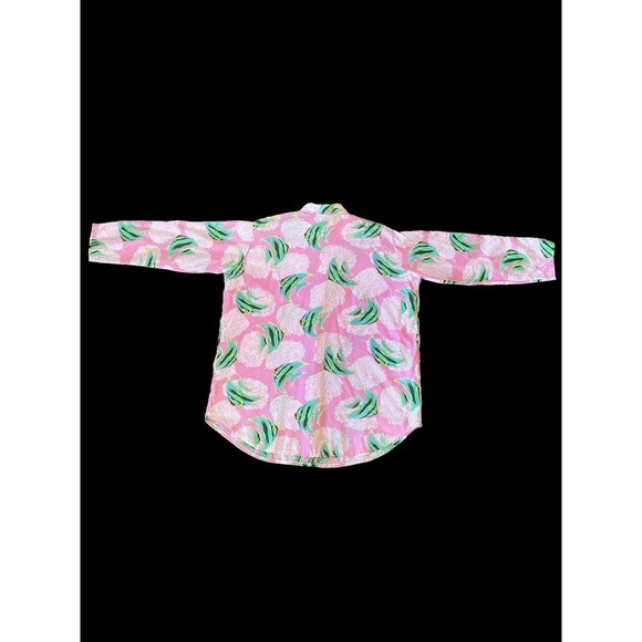 Vintage Tropical Coverup Long sleeve Button Down Shirt-One Size - Picture 2 of 6